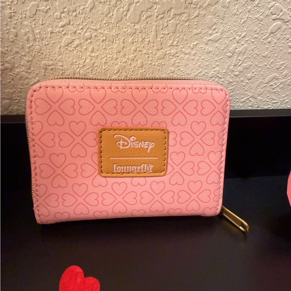 Loungefly Disney Winnie the Pooh Valentine’s Day Hearts Backpack and wallet. - Picture 8 of 8